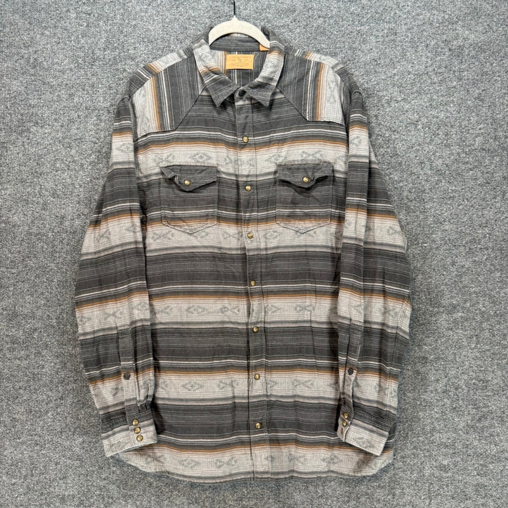 Red Head Ranch Western Shirt Mens XLT Southwestern Pearl‎ Snap Tall Long Sleeve